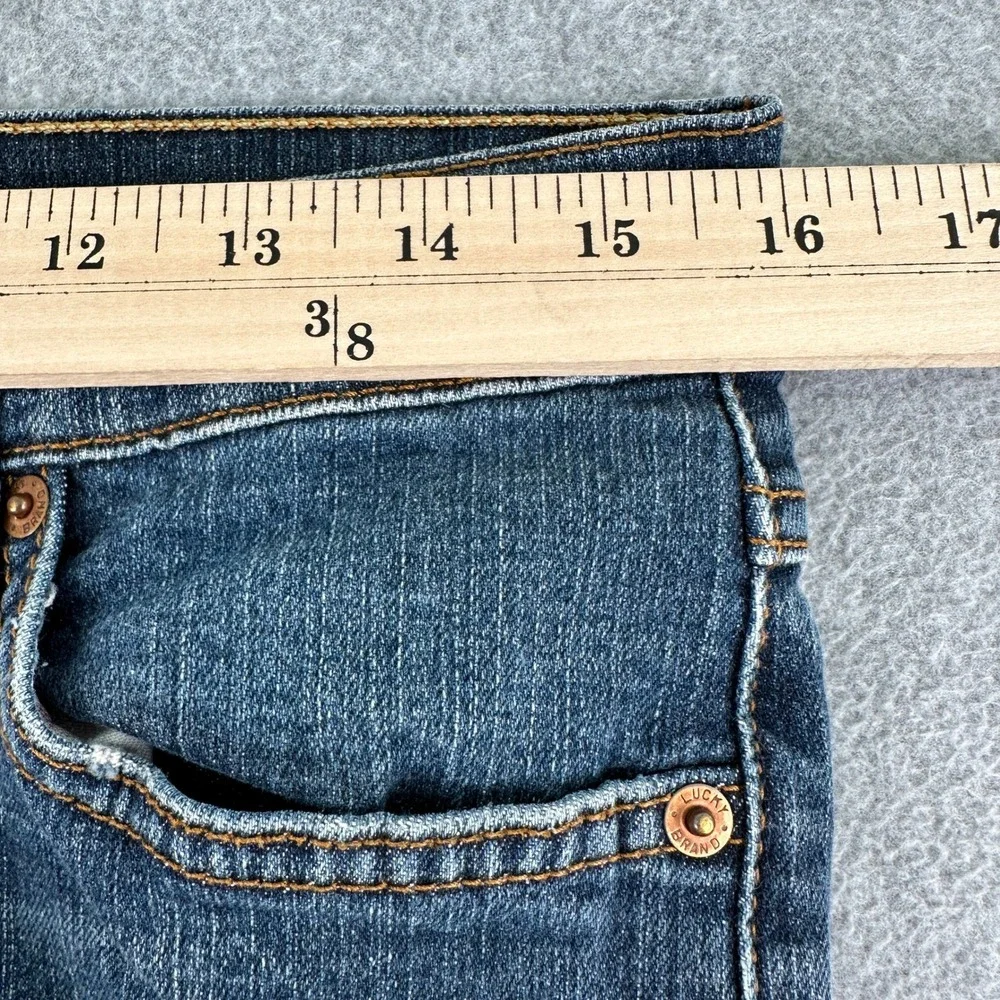 Lucky Brand Jeans Womens 30 Blue Midrise Flare Regular Dungarees Y2K Rodeo Whisk